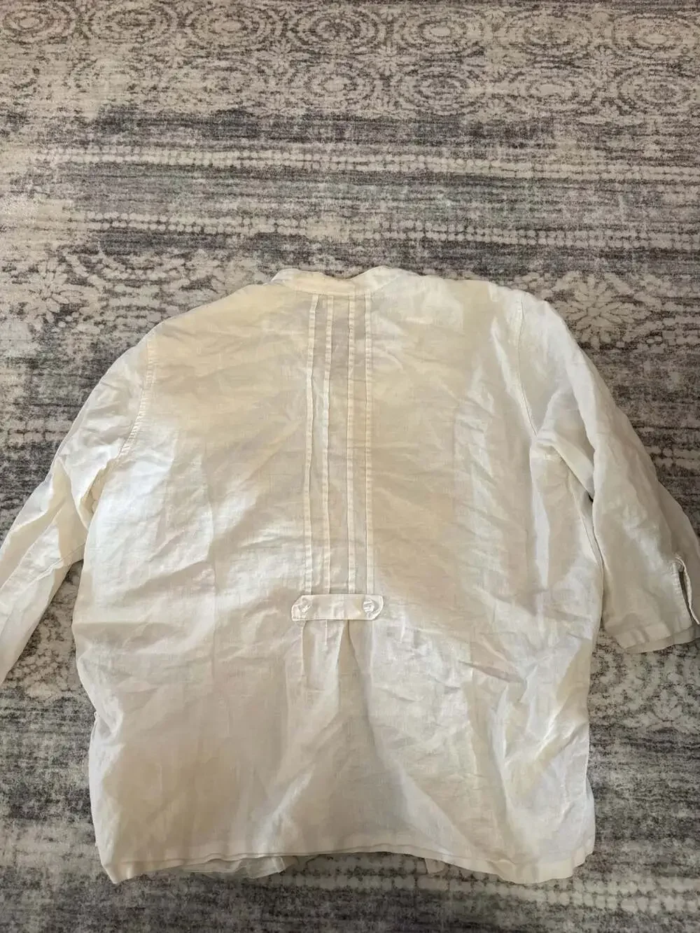 Erika cotton and linen floral top - Picture 5 of 5